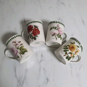 새상품.포트메리온 로즈 머그컵 4p