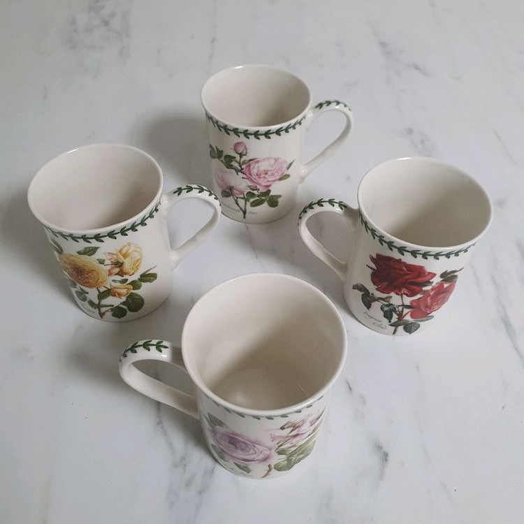 새상품.포트메리온 로즈 머그컵 4p--2