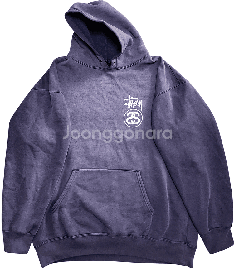 90s 빈티지 스투시 USA월드투어 후드티(XL)--1