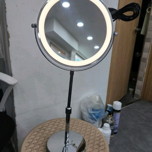 LED 무선 탁상 거울 새상품