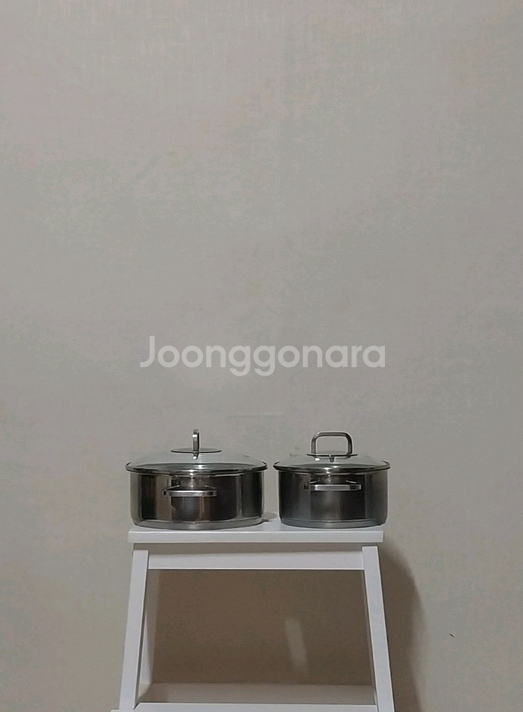 (중고)실리트 2종냄비 팝니다(20/16cm)--0