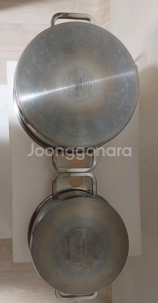 (중고)실리트 2종냄비 팝니다(20/16cm)--6