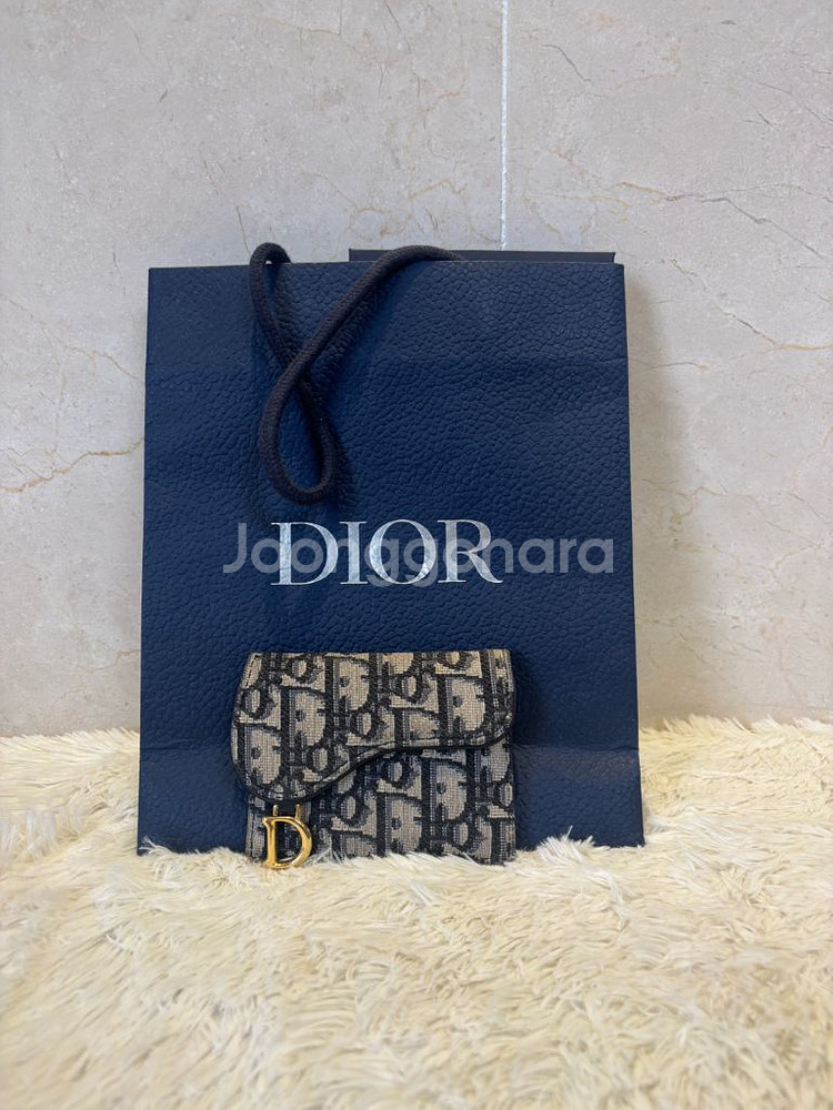 디올 새들 플랩 카드지갑--0