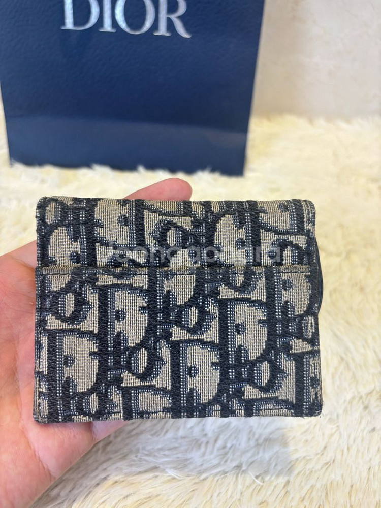디올 새들 플랩 카드지갑--2