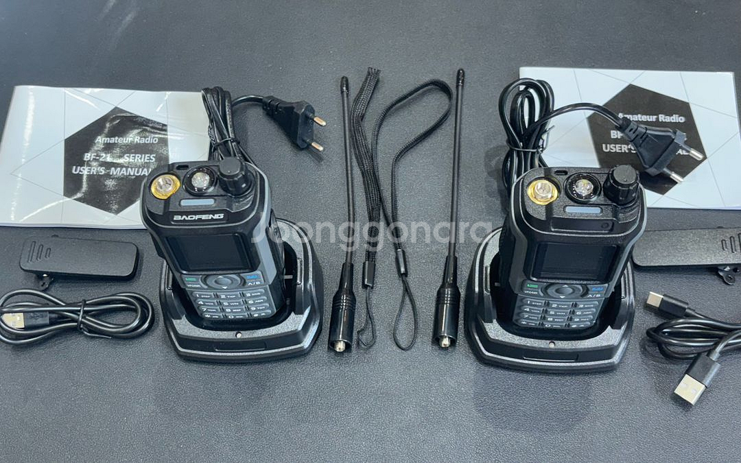 BAOFENG UV-21 Pro V2 무전기 2개--1