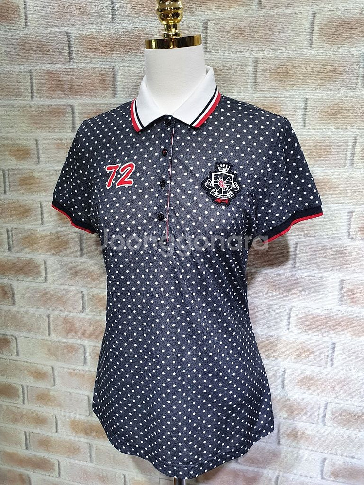 루이까스텔 정품 새것수준 쿨 카라넥 반팔티 95여성--0