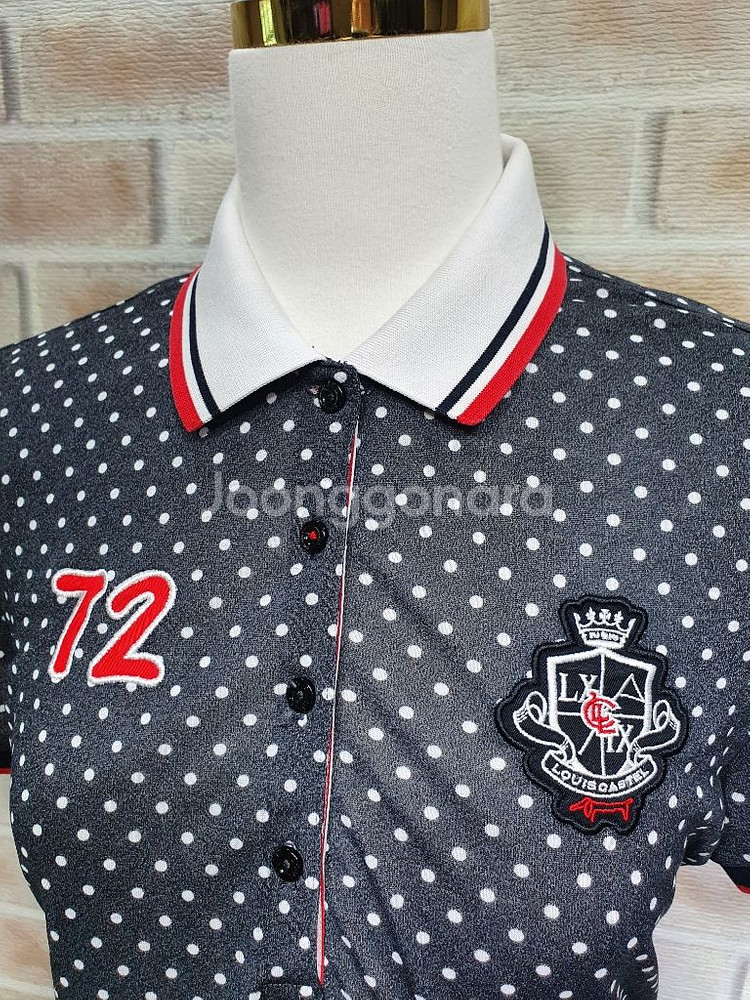 루이까스텔 정품 새것수준 쿨 카라넥 반팔티 95여성--1