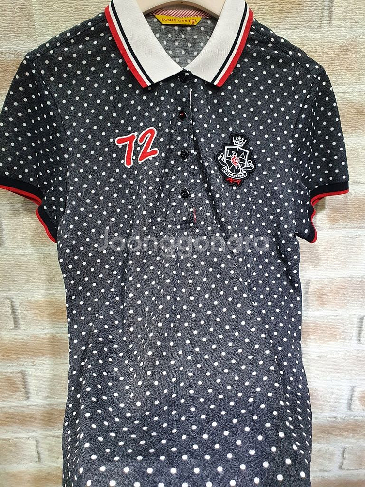 루이까스텔 정품 새것수준 쿨 카라넥 반팔티 95여성--4