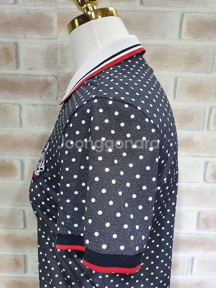 루이까스텔 정품 새것수준 쿨 카라넥 반팔티 95여성--7