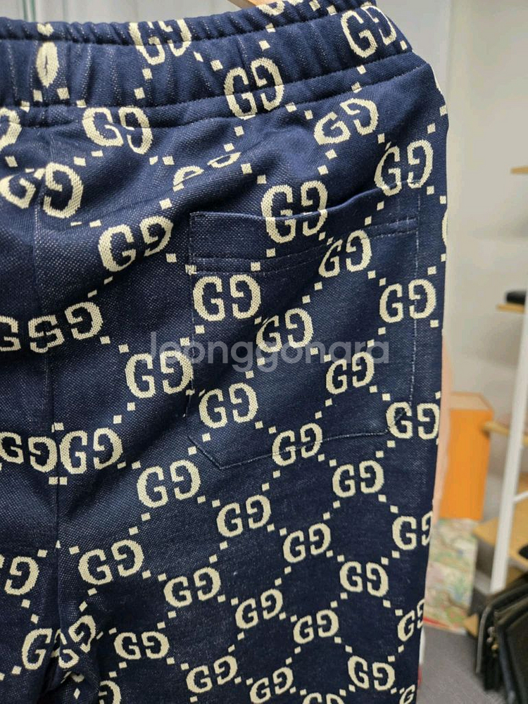 [A급컨디션]구찌 자가드 시그니처 조거팬츠--4