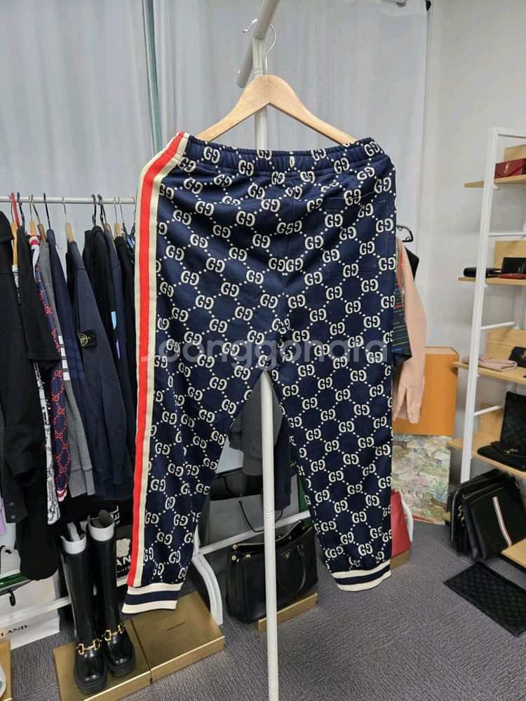 [A급컨디션]구찌 자가드 시그니처 조거팬츠--2