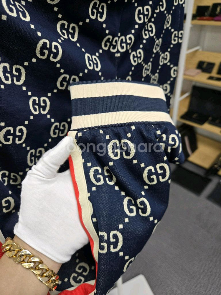 [A급컨디션]구찌 자가드 시그니처 조거팬츠--3