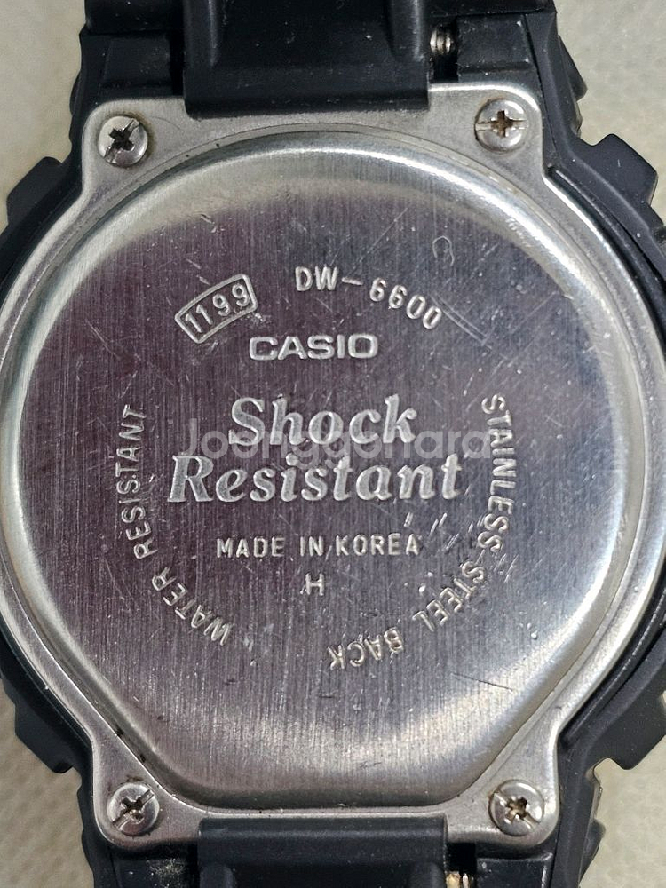 카시오 지샥 DW-6600 시계 네이비실시계--2