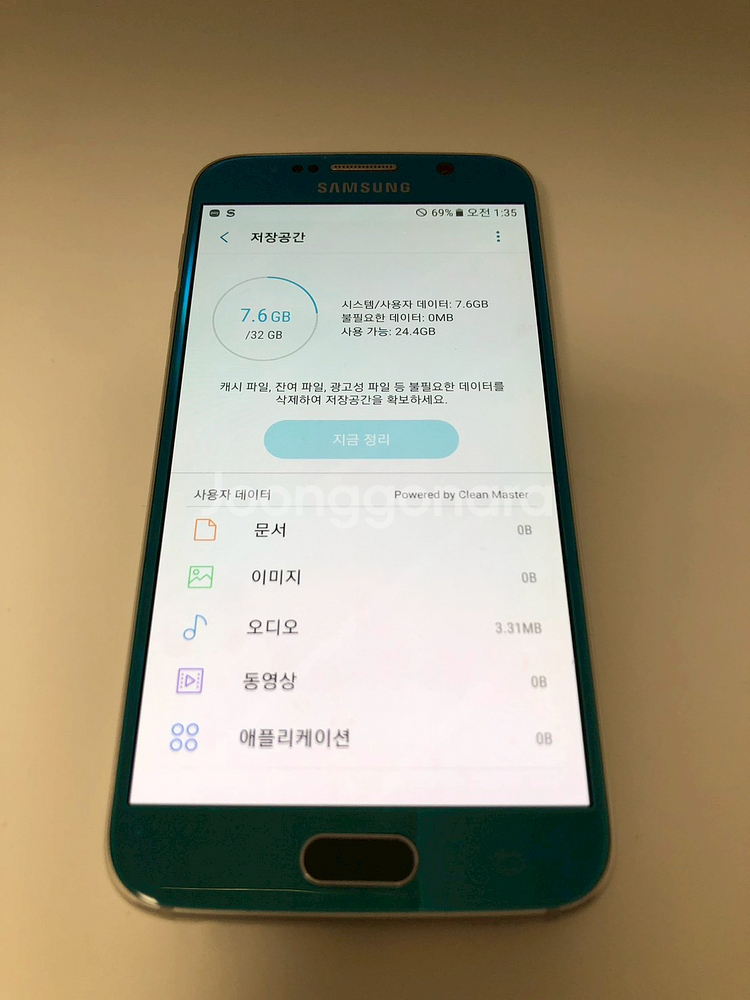 갤럭시 S6 토파즈블루 기기 판매(74221)--4