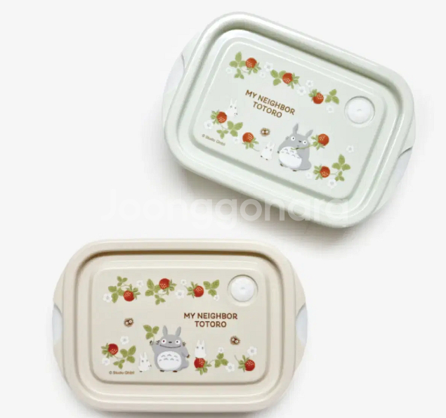토토로 딸기 간편용기 / 보관함 / 도시락 2P 세트--0