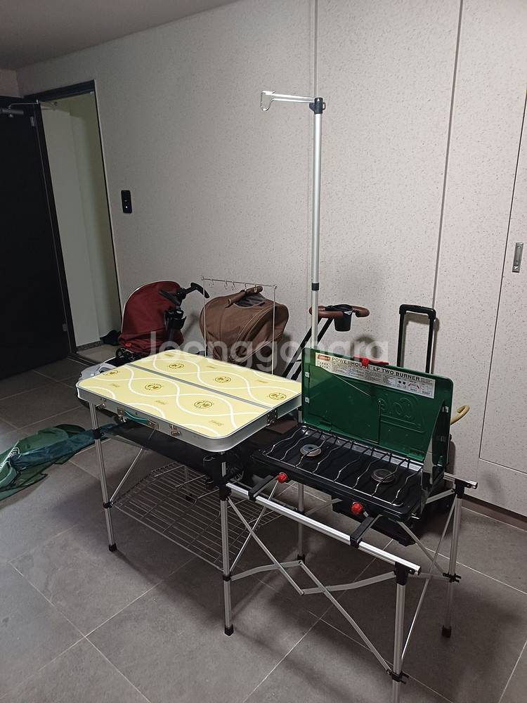 콜맨 키친테이블 투버너 랜턴선풍기 일괄판매--2