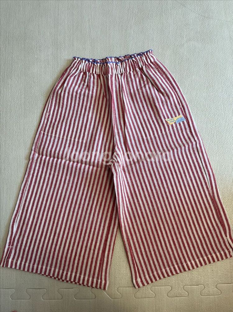 아프리콧 와이드 스트라이프 팬츠 120--0