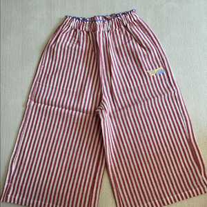 아프리콧 와이드 스트라이프 팬츠 120