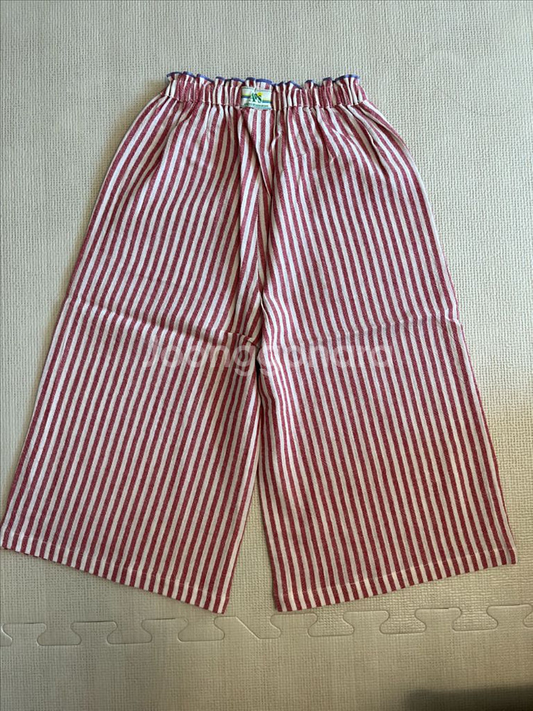 아프리콧 와이드 스트라이프 팬츠 120--1