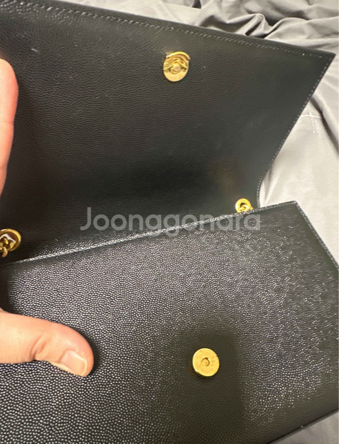 입생로랑 케이트 금장 숄더백 [정품영수증OK][S급]--3