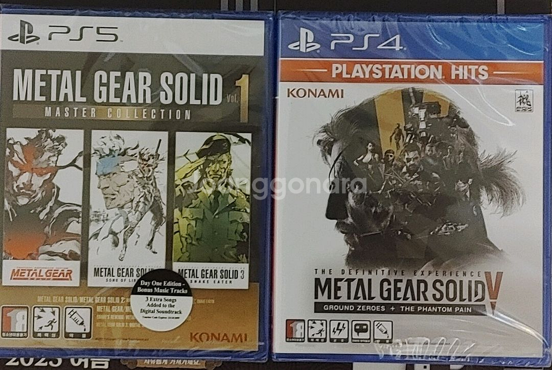 (미개봉/택포)PS4/5메탈기어솔리드 시리즈2종팝니다!--0