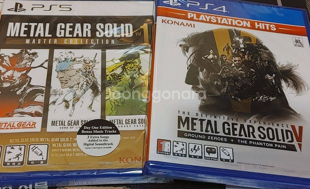 (미개봉/택포)PS4/5메탈기어솔리드 시리즈2종팝니다!--2
