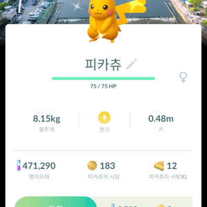 포켓몬고 장흥배경이로치피카츄