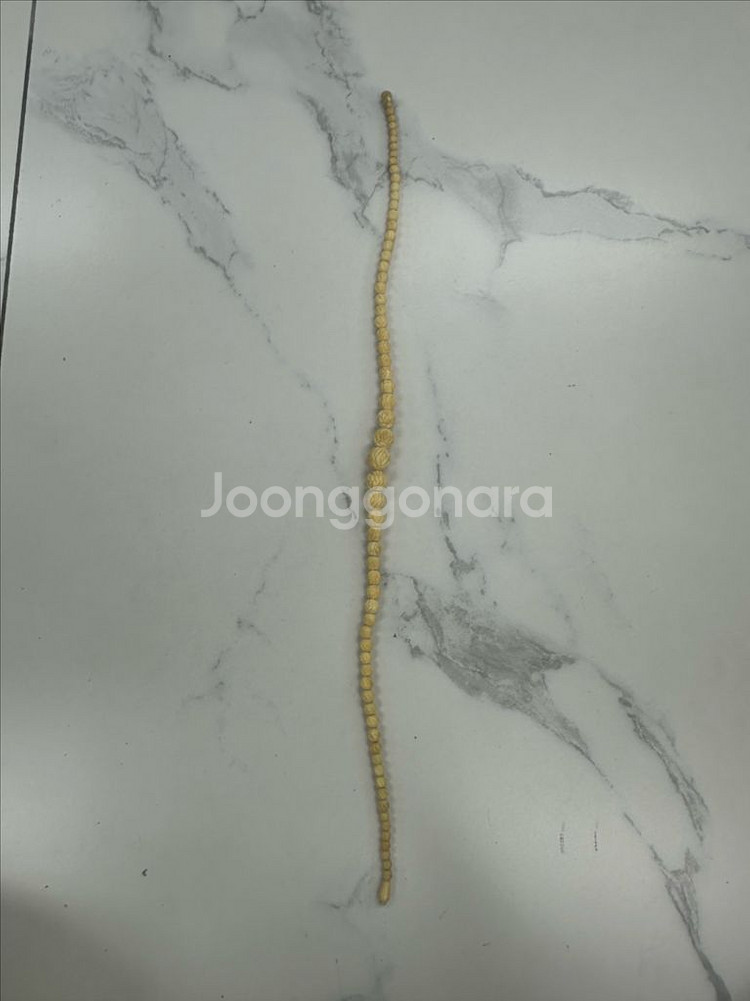 빈티지 조각 비즈 목걸이 판매합니다--3