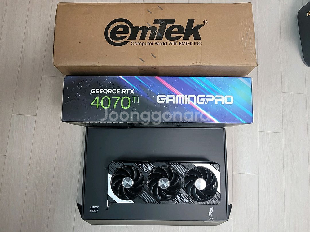 RTX4070Ti 게이밍프로 이엠텍/AS남음/그래픽카드--0