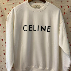 CELINE 셀린느 화이트 스웻셔츠 맨투맨 긴팔 로고