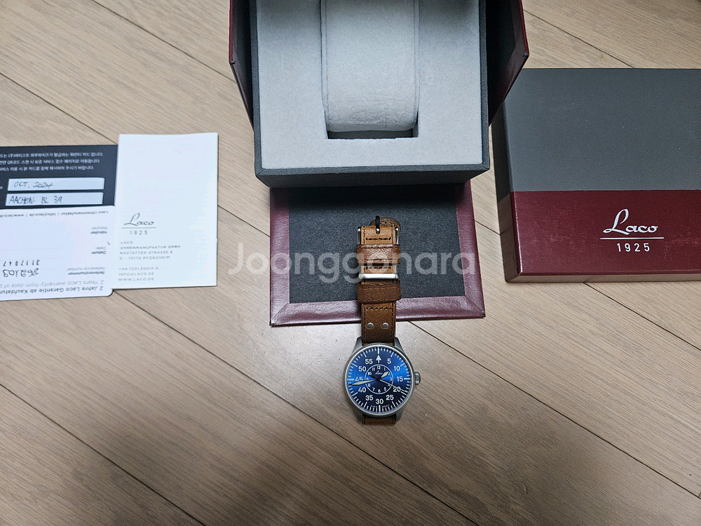 라코 베이직 플리거 b타입 39 청판 파일럿시계--0