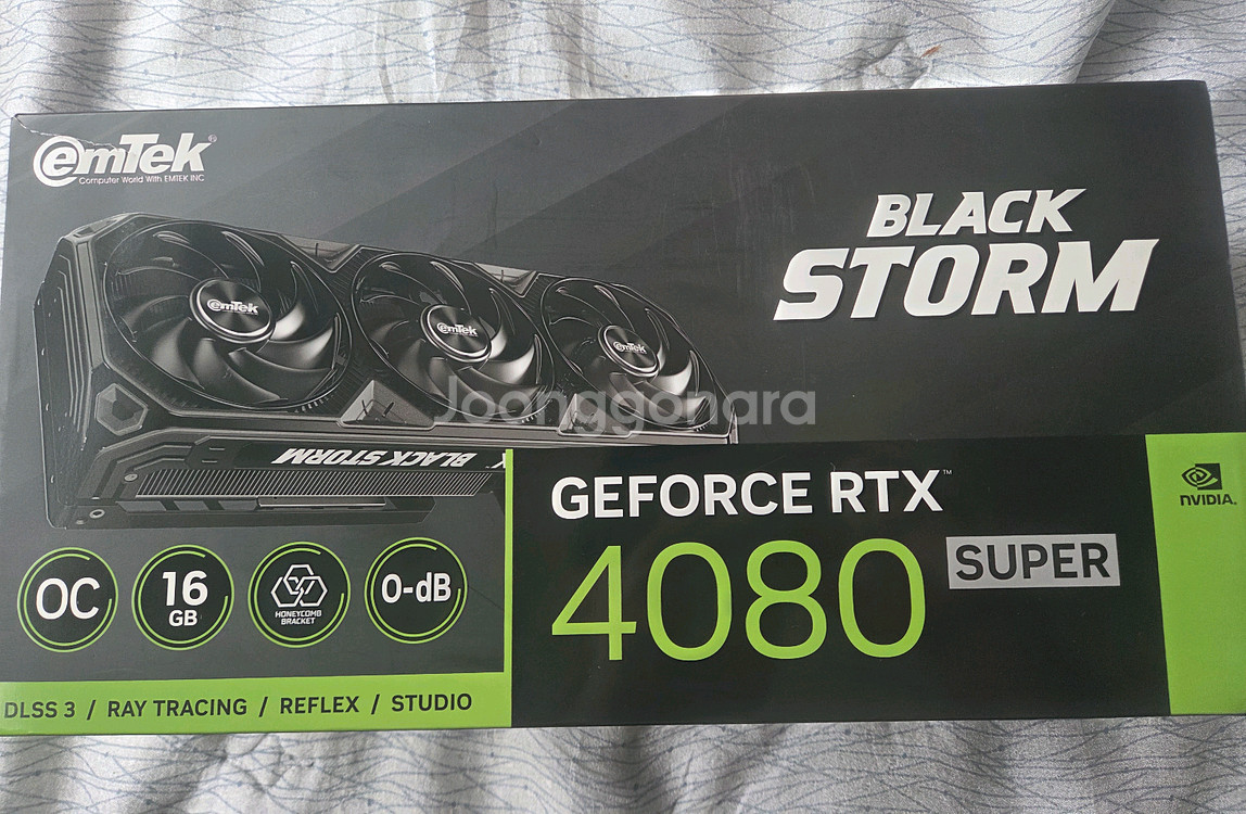 이엠텍 RTX 4080SUPER 블랙스톰16gb 팝니다--0