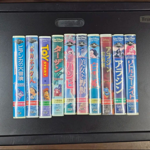 VHS 비디오테이프 디즈니 애니메이션 만화 일어 레트로