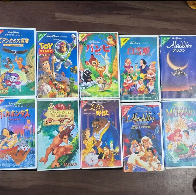 VHS 비디오테이프 디즈니 애니메이션 만화 일어 레트로--1