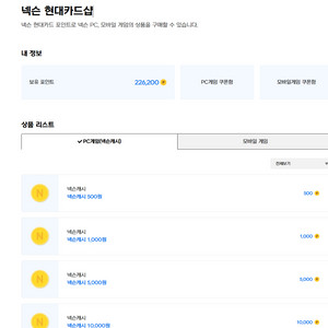 넥슨현대카드 20만포인트