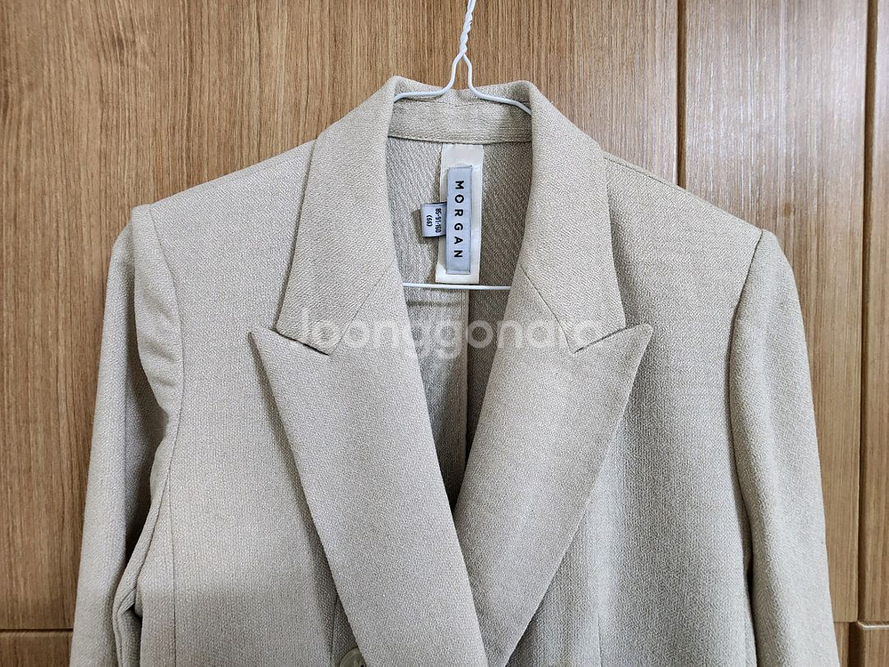 (55)여성 모르간 린넨 혼방 술림 더블 자켓--1