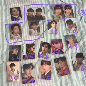 방탄 포토카드(정국많음/정국메모리즈포카)
