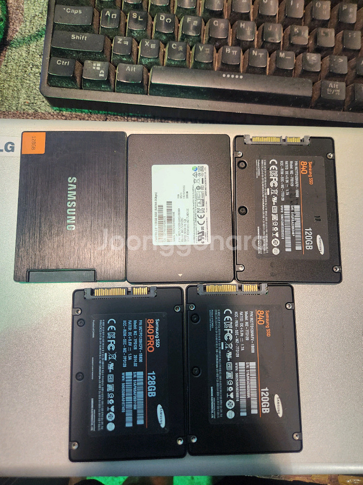 ssd<54>삼성120g 5개 일괄판매--0