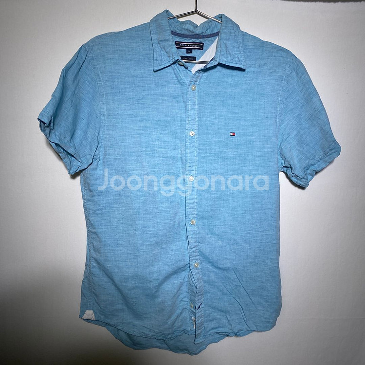M)타미힐피거 린넨 반팔 셔츠 남방--1