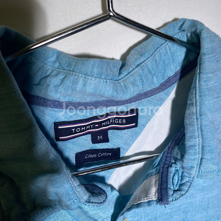 M)타미힐피거 린넨 반팔 셔츠 남방--2