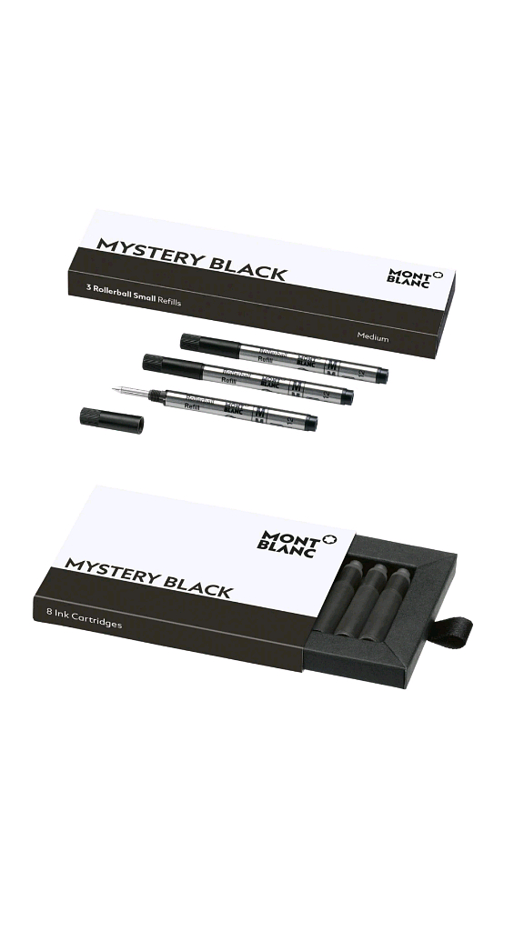 몽블랑 수성펜 리필 스몰 3피스 & 잉크 카트리지--0