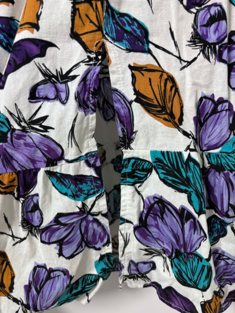 에이블리 브이넥 라이 린넨 페미닌 플라워 롱 원피스--2