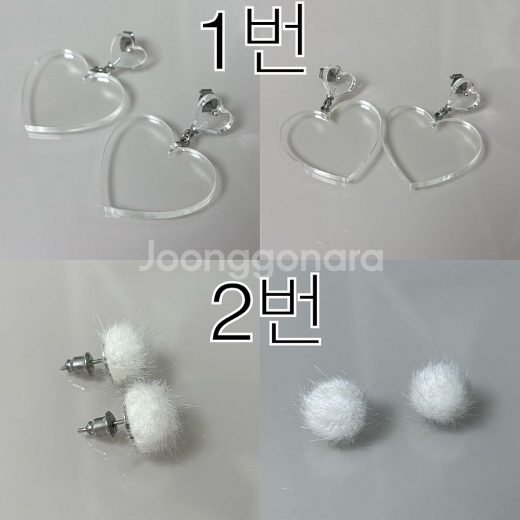 귀걸이 악세사리 실버 체인 드롭 링--0