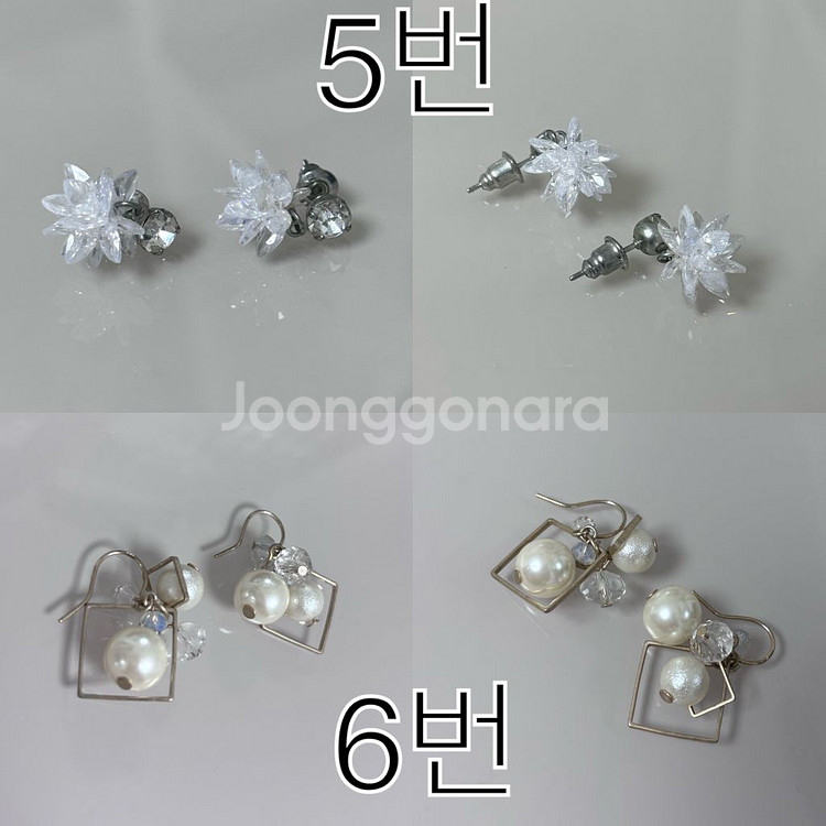 귀걸이 악세사리 실버 체인 드롭 링--2