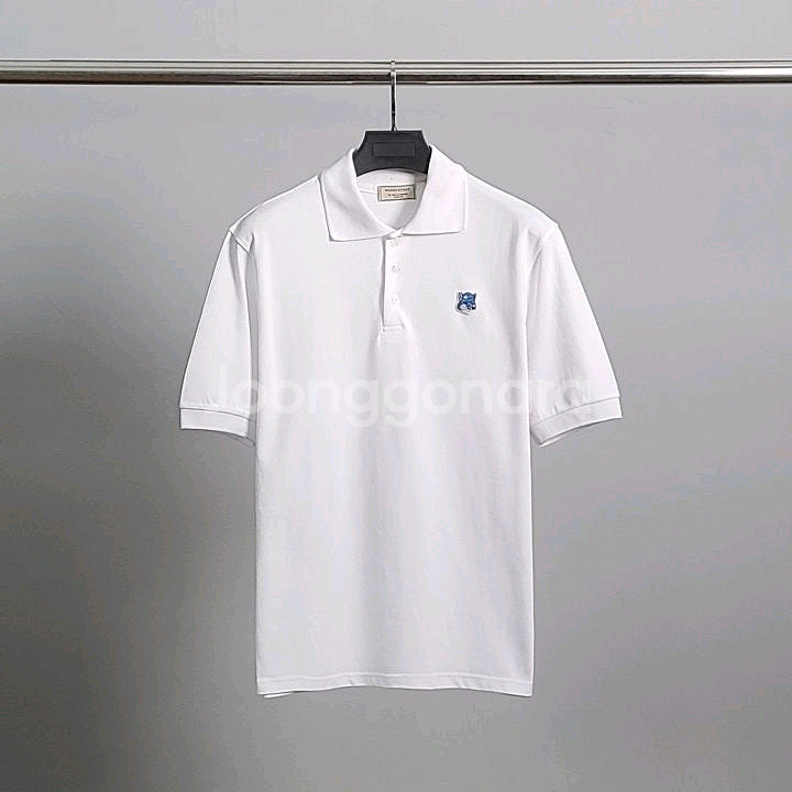 메종키츠네 블루폭스 PK 반팔 카라티--3