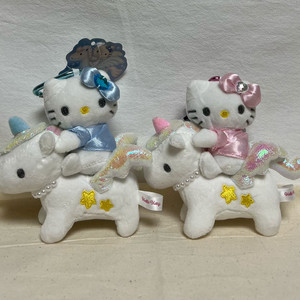 (새상품) 일괄 헬로키티 유니콘(블루/ 핑크)인형 키링