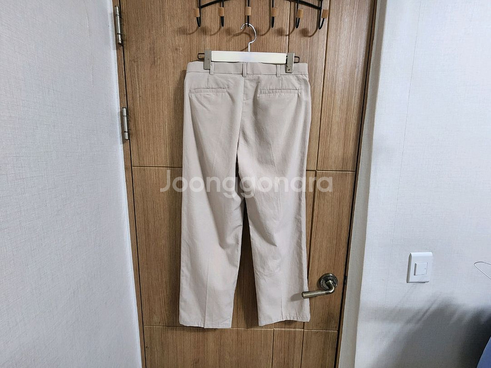 (M)드로우핏 히든밴딩 핀턱 린넨 팬츠--2
