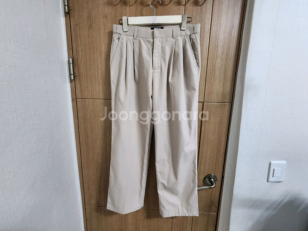 (M)드로우핏 히든밴딩 핀턱 린넨 팬츠--0