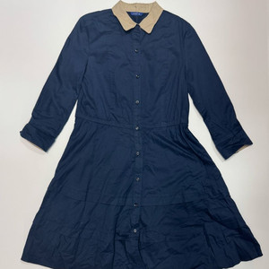 여성 키이스 셔츠형 블라우스 원피스