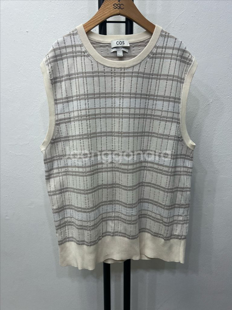 정품) COS 남성 니트조끼 베스트 L--0